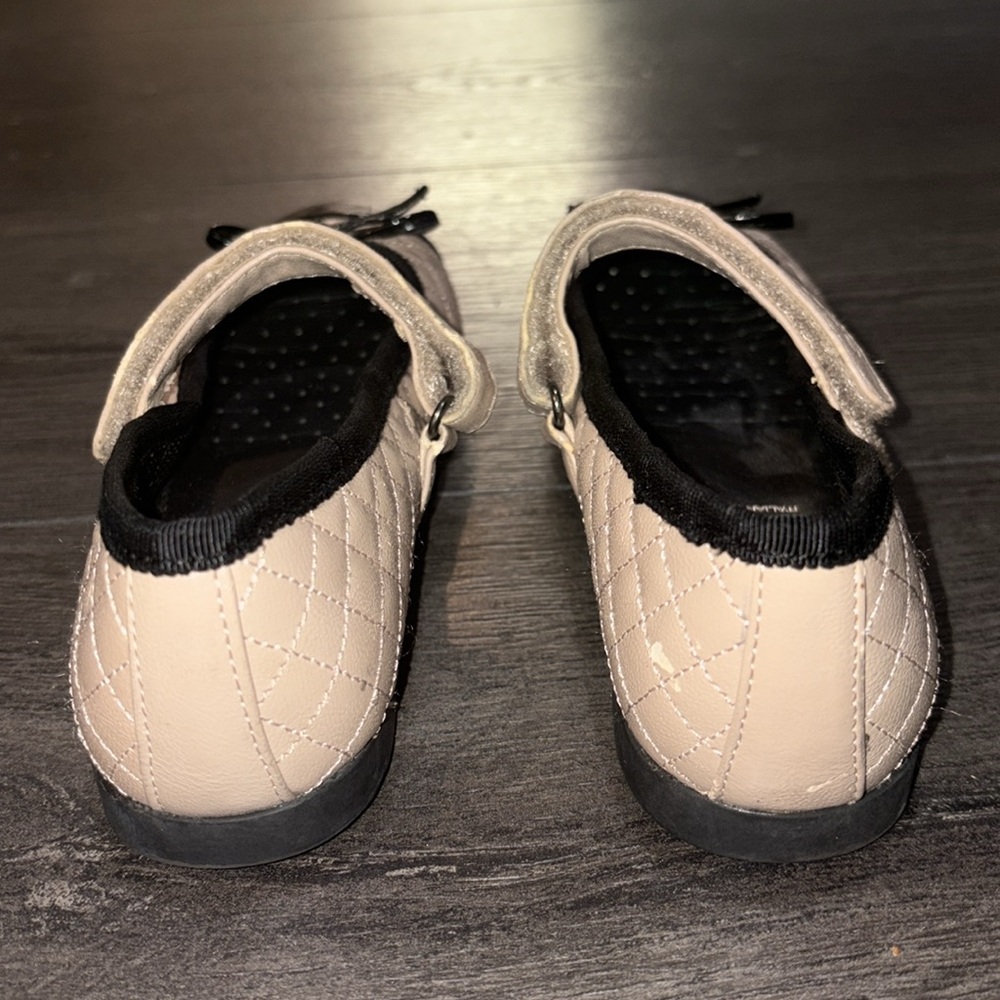 Geox Girls Pile Respira Quilted Mary Jane Flats Size 30 EU/ 12 US Tan/Black - Picture 6 of 12